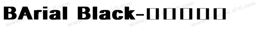 BArial Black字体转换